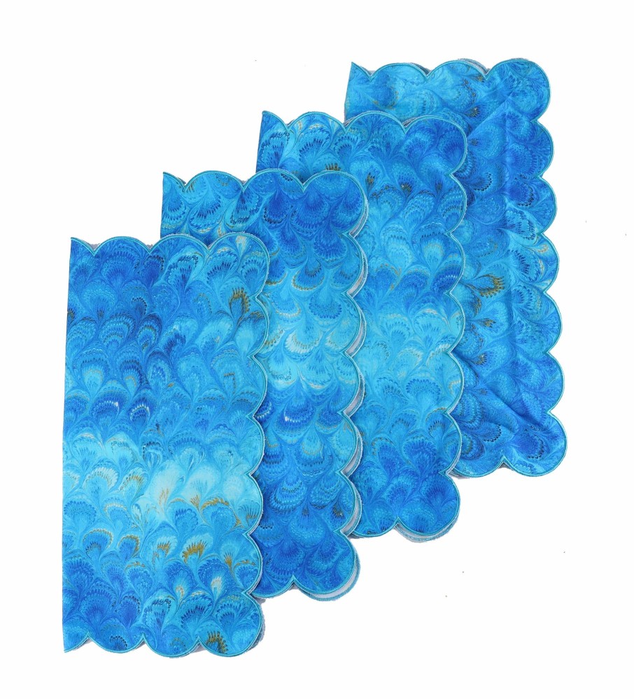 Homeware Chefanie | Blue Marble Napkins (4)