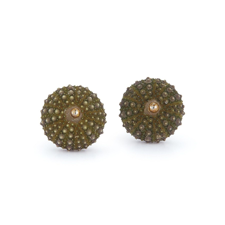 Accessories Chefanie | Sea Urchin Earrings - Green