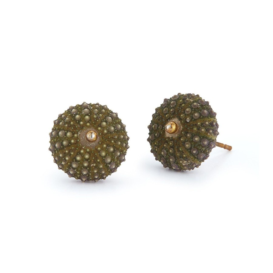 Accessories Chefanie | Sea Urchin Earrings - Green