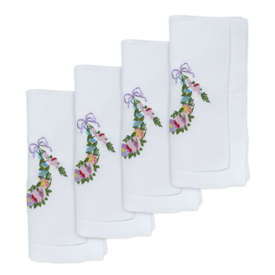 Homeware Chefanie | Flower Garland Dinner Napkins (4)