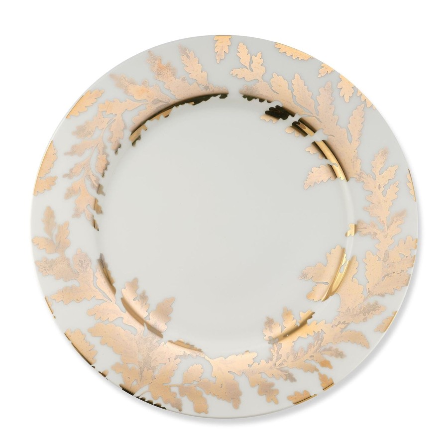 Homeware Chefanie | Gold Leaves Dinner Plate