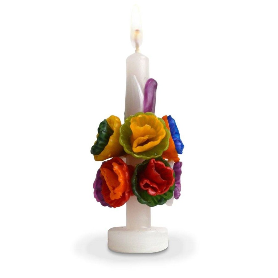 Homeware Chefanie | Mini Multicolored Flower Candle