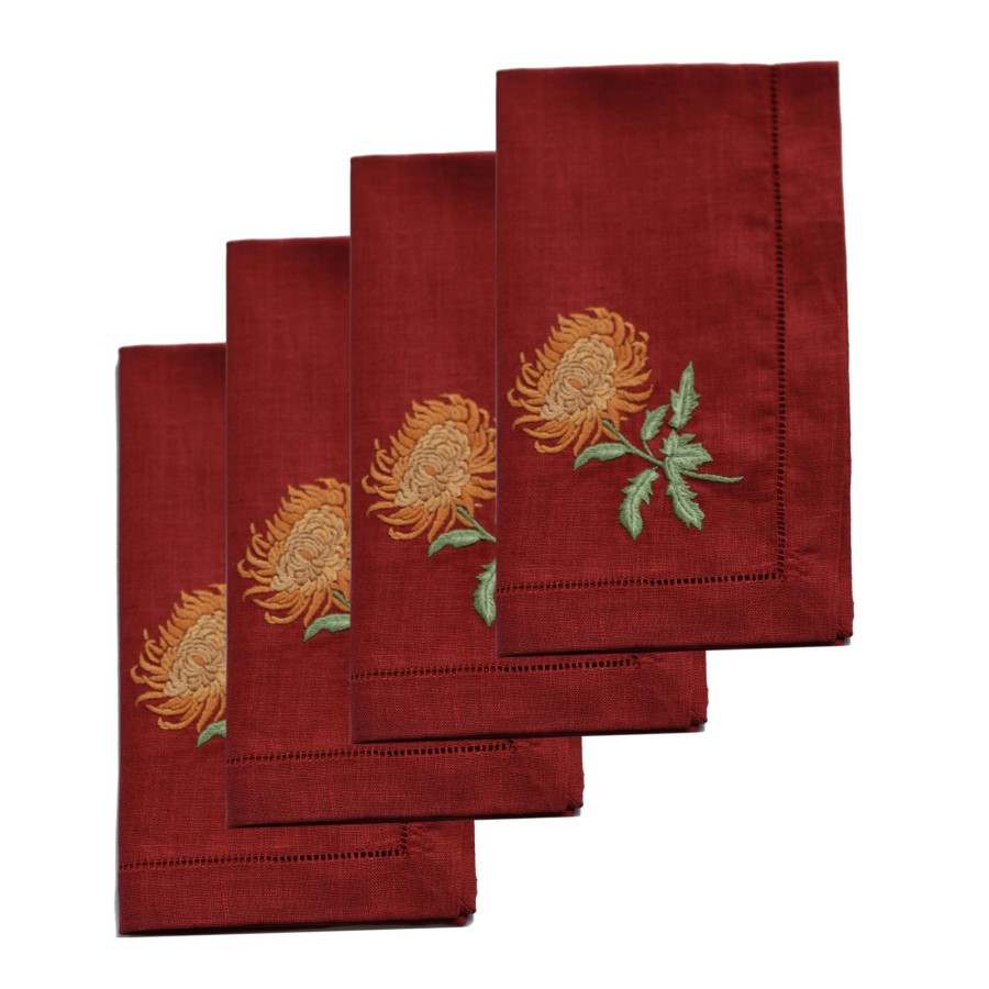 Homeware Chefanie | Chrysanthemum Dinner Napkins (4)