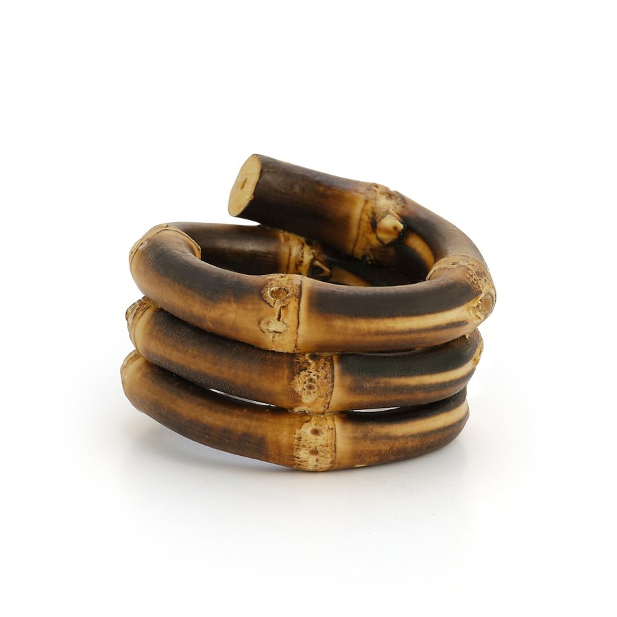 Homeware Chefanie | Burnt Bamboo Napkin Rings (4)