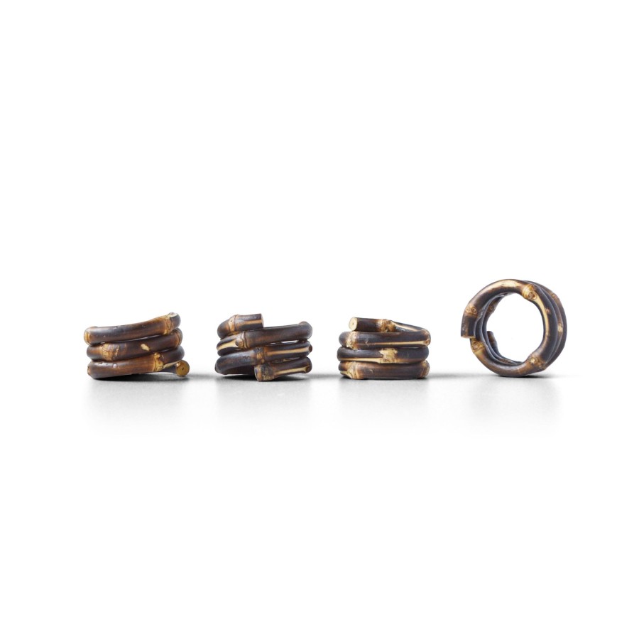 Homeware Chefanie | Burnt Bamboo Napkin Rings (4)