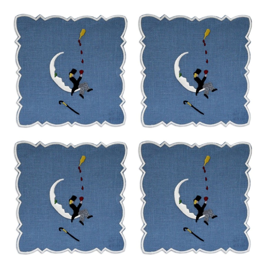 Homeware Chefanie | Man On The Moon Cocktail Napkins (4)