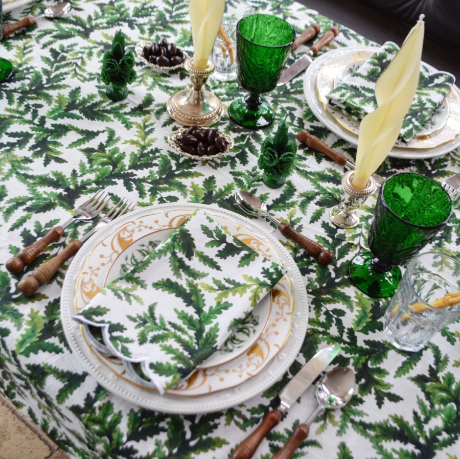 Homeware Chefanie | Green Leaf Tablecloth